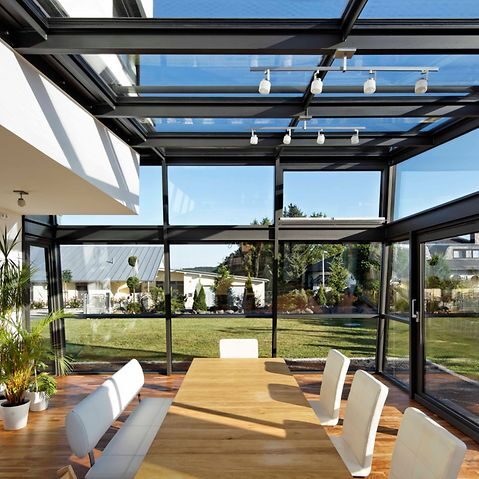 Bespoke architectural aluminium atrium