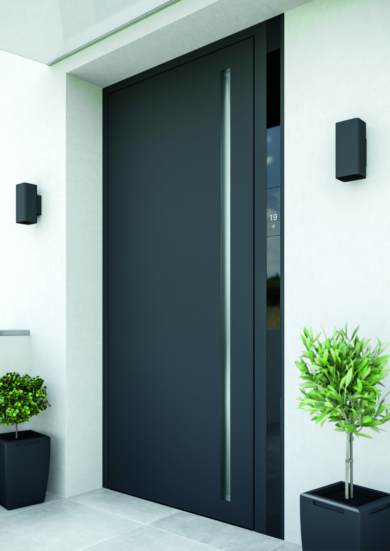 Modern entrance door