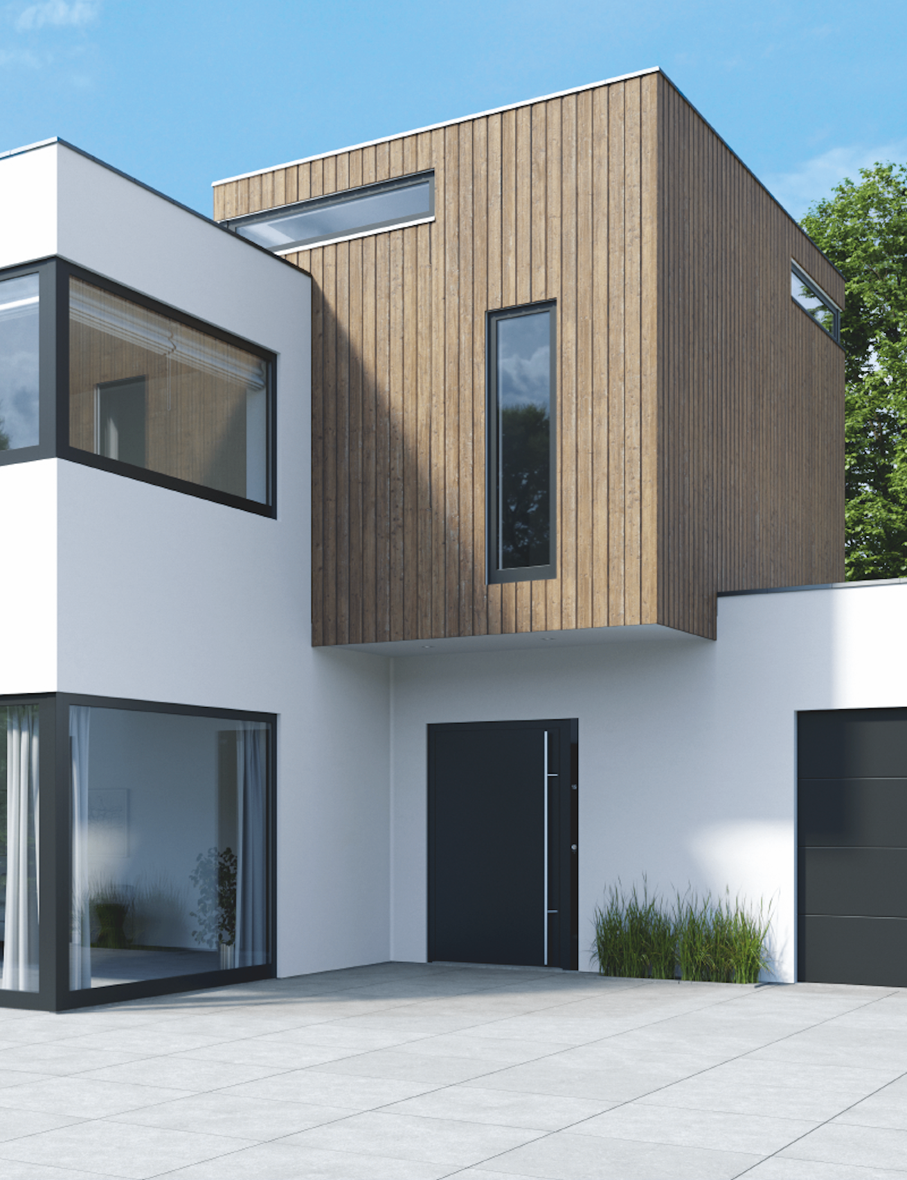 Pivot entrance door