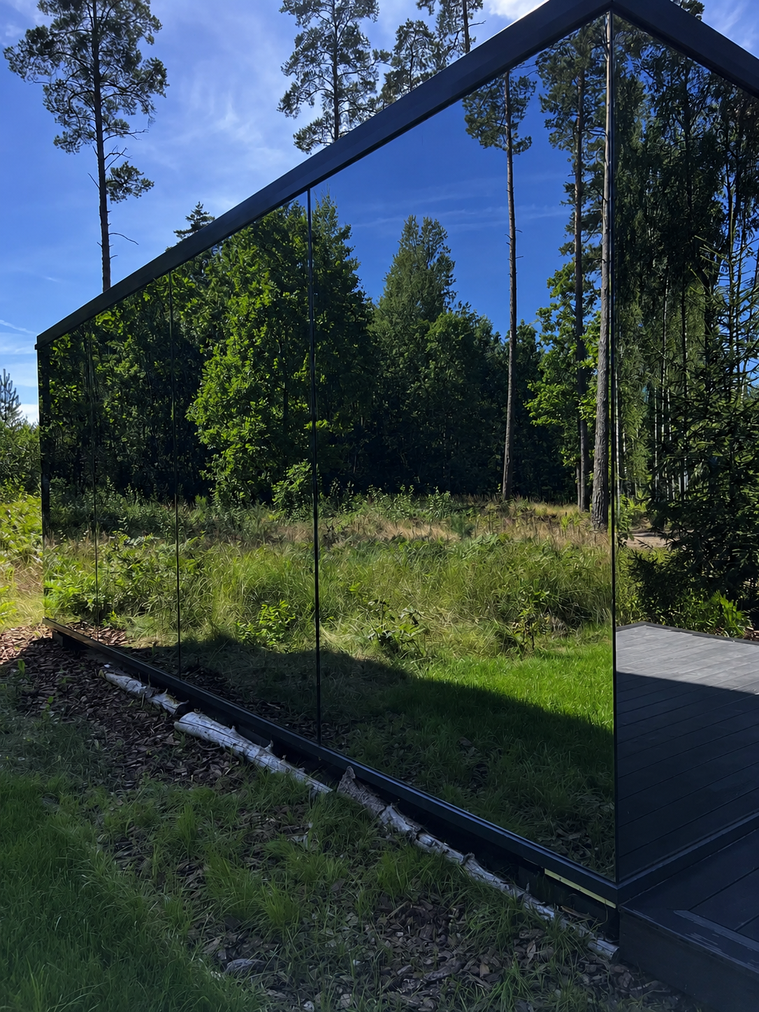 Modular house — forest reflection